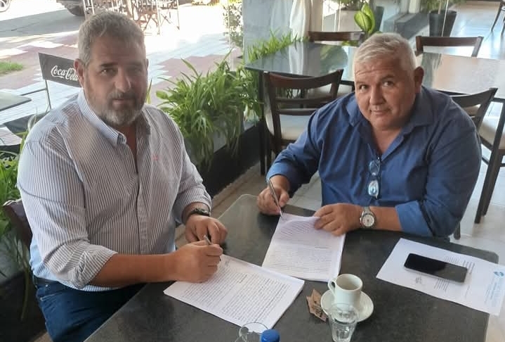 El Club 9 de Julio avanza con obras y firma un convenio con Mutual Unión