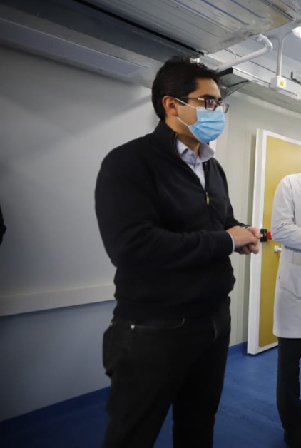 EL MINISTRO DE SALUD DIEGO CARDOZO RECORRI&Oacute; LA OBRA DEL NUEVO HOSPITAL