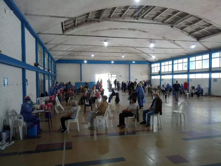 MA&Ntilde;ANA VACUNAN A 400 ADULTOS MAYORES EN 9 DE JULIO