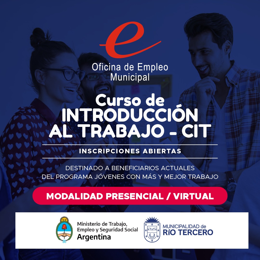 COMIENZAN LAS INSCRIPCIONES PARA PARTICIPAR DEL CURSO DE INTRODUCCI&Oacute;N AL TRABAJO
