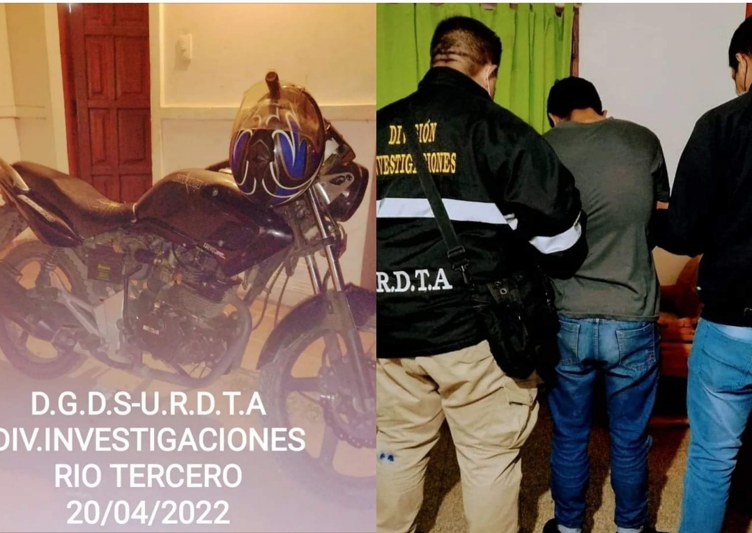 &Uacute;LTIMO MOMENTO: DETUVIERON AL MOTOCICLISTA  