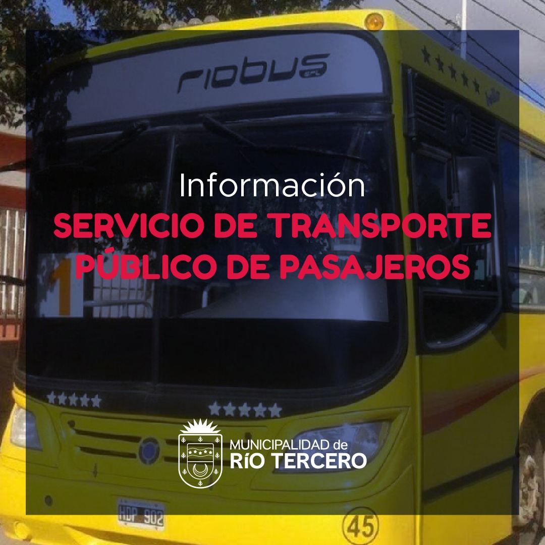 CAMBIO EN EL RECORRIDO DEL SERVICIO DE TRANSPORTE P&Uacute;BLICO DE PASAJEROS EN BARRIO MONTE GRANDE