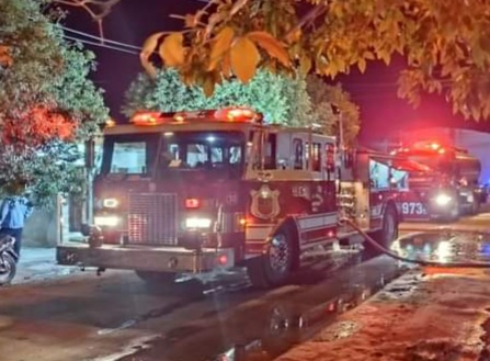 FUE EXTINGUIDO EL INCENDIO EN BARRIO CABERO CON DA&Ntilde;O TOTAL DE LA VIVIENDA