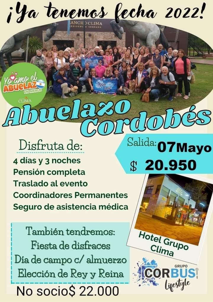ESPACIO DEL CIRCULO DE JUBILADOS Y PENSIONADOS R&Iacute;O TERCERO JUEVES 28 DE ABRIL