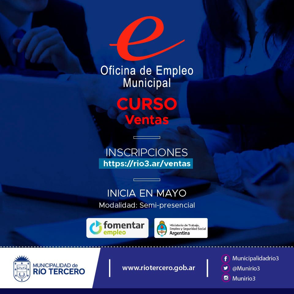 EL MUNICIPIO COMIENZA CON LAS INCRIPCIONES PARA EL CURSO DE VENTA DE LA OFICINA DE EMPLEO