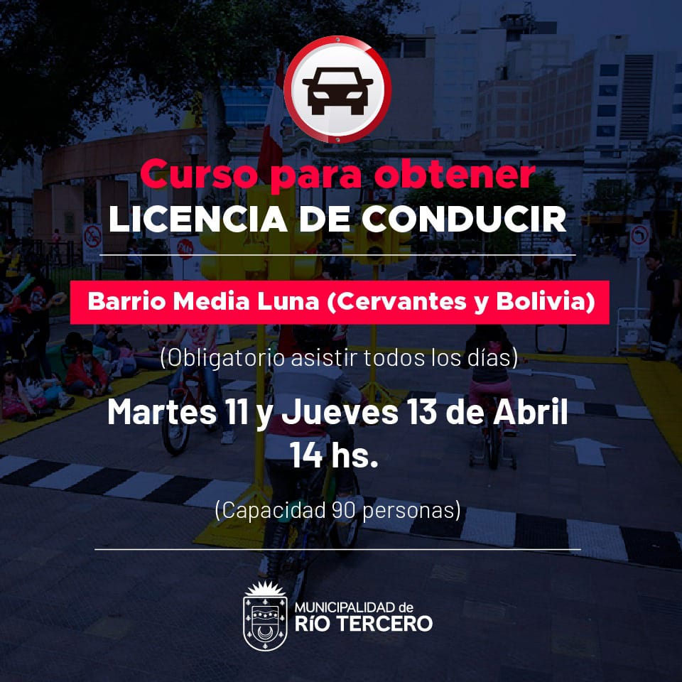 EL MUNICIPIO RETOMA EL DICTADO DE CURSOS PARA OBTENER LA LICENCIA DE CONDUCIR