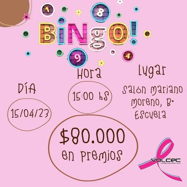 SE REALIZAR&Aacute; EL S&Aacute;BADO EL BINGO DE VOLCEC