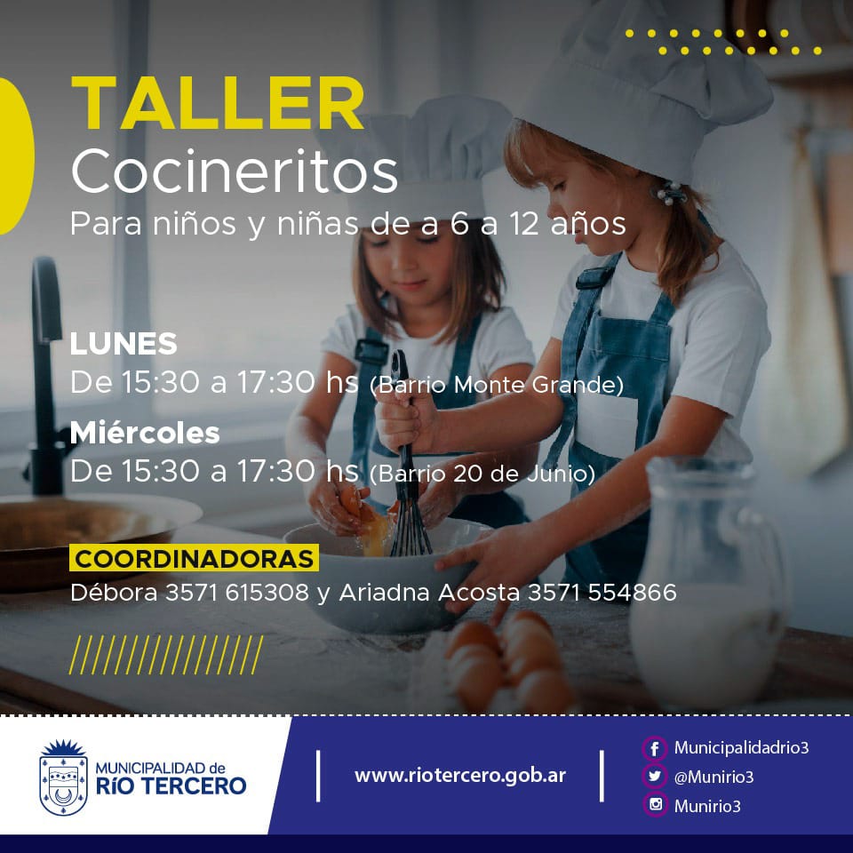EL MUNICIPIO ABRI&Oacute; LAS INSCRIPCIONES PARA FORMAR PARTE DE LOS TALLERES MUNICIPALES BARRIALES