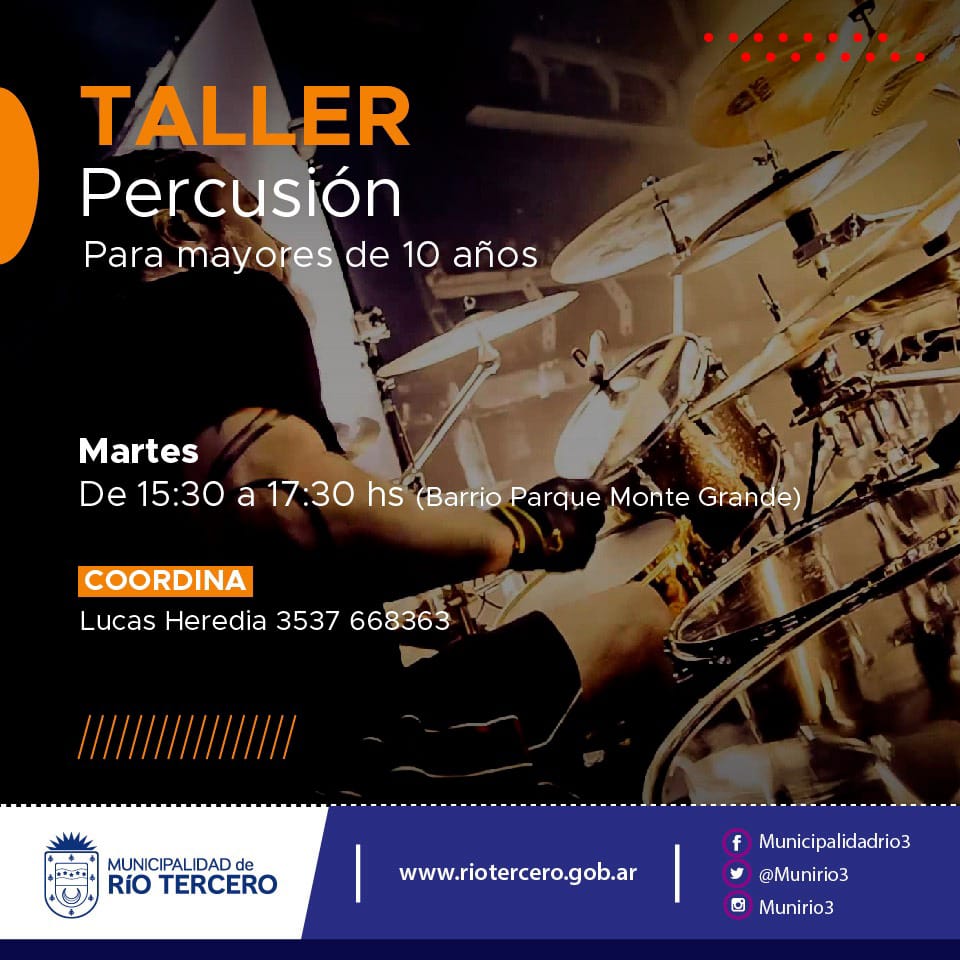 EL MUNICIPIO ABRI&Oacute; LAS INSCRIPCIONES PARA FORMAR PARTE DE LOS TALLERES MUNICIPALES BARRIALES 