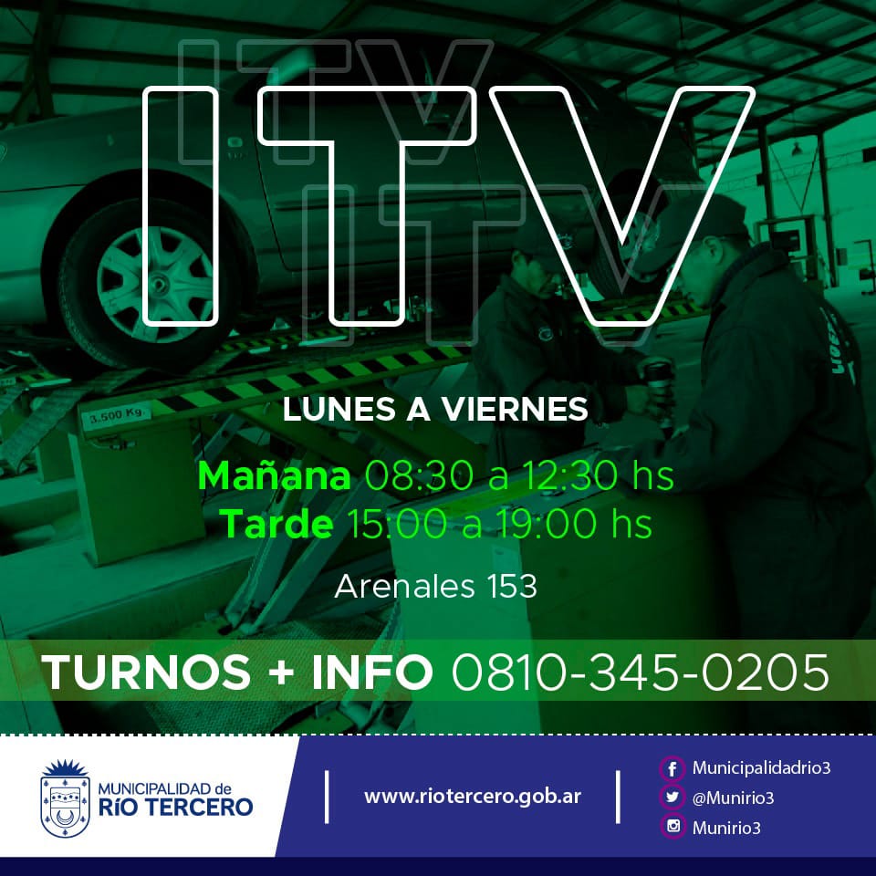 INSPECCI&Oacute;N T&Eacute;CNICA VEHICULAR NUEVOS HORARIOS Y LUGAR DE ATENCI&Oacute;N
