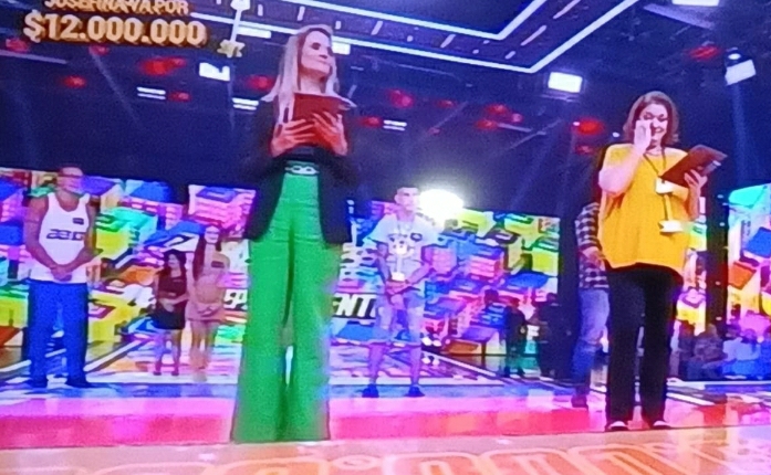 Tamara Britos la riotercerense que llegó a la final en el programa *Los 8 escalones*