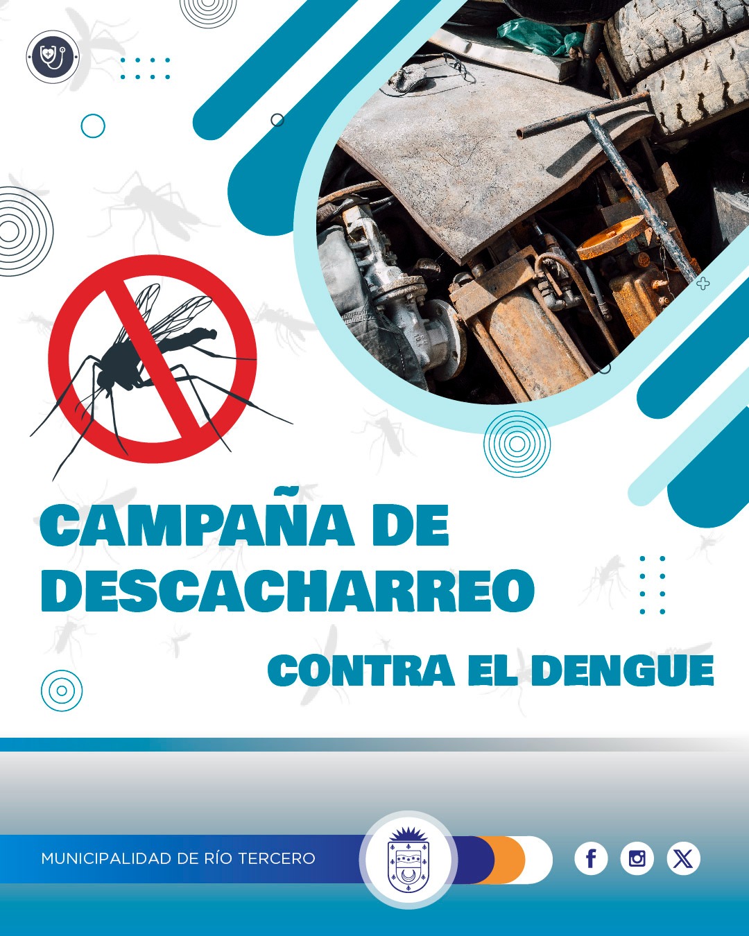 El municipio continúa con la campaña de descacharreo 