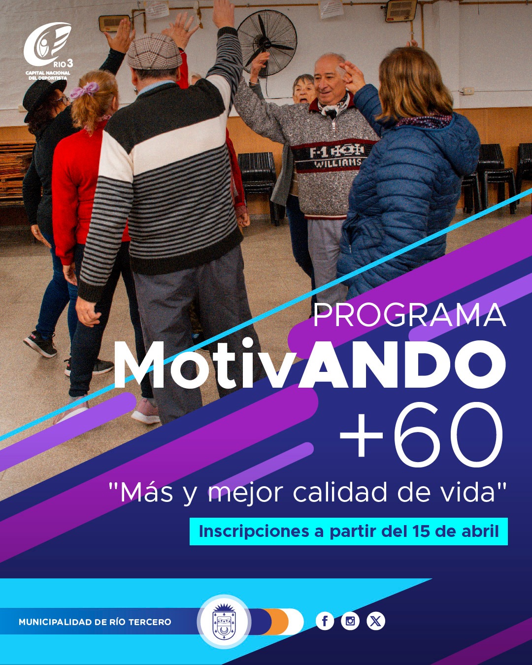 Comenzaron las inscripciones para el programa Motivando +60