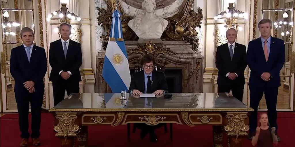 *La era del Estado presente se ha terminado*, las 10 frases m&aacute;s destacadas de la cadena de Javier Milei