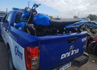 Parte policial: Roban una motocicleta y la recuperan en un descampado