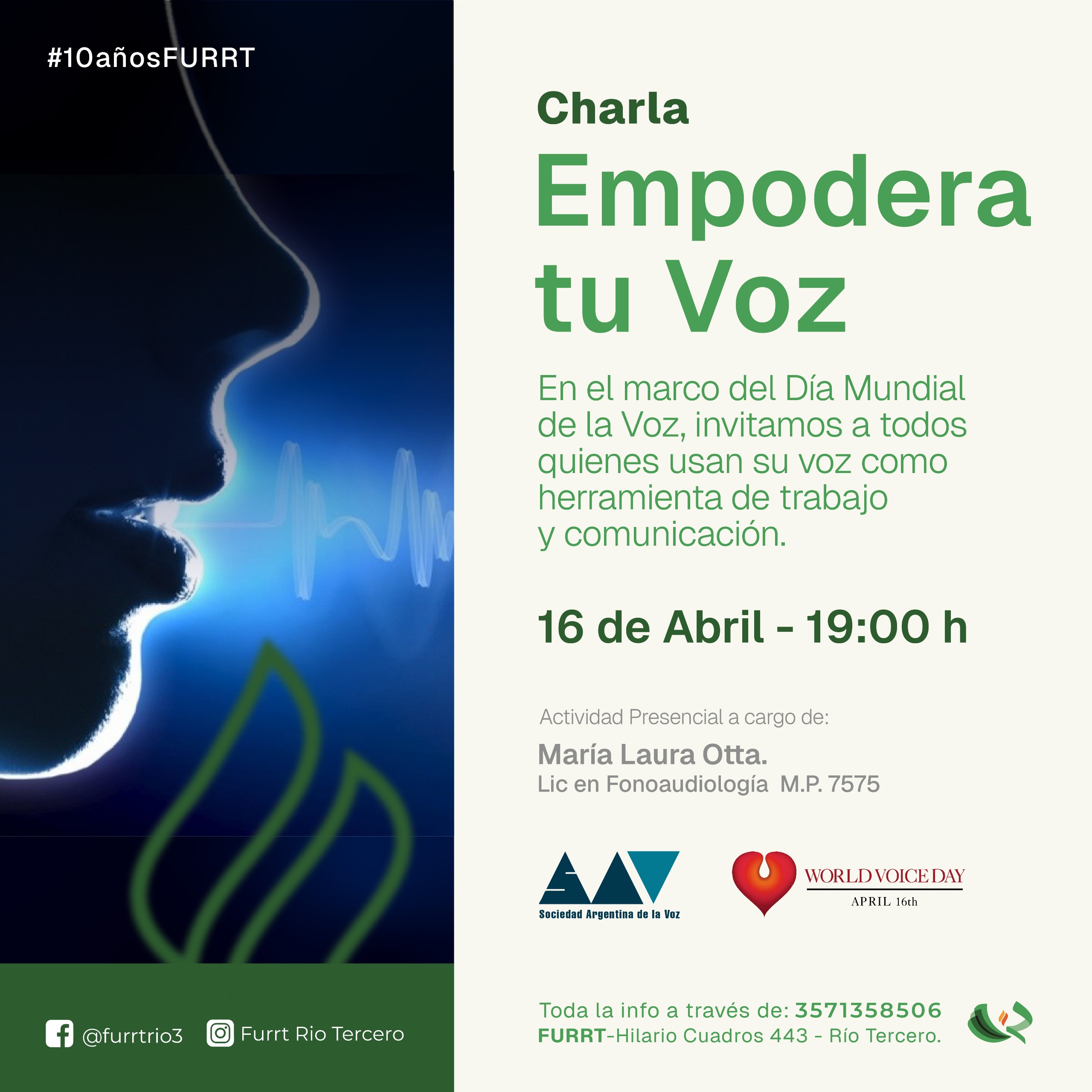 Empoderá tu voz: una charla para el cuidado y la expresión