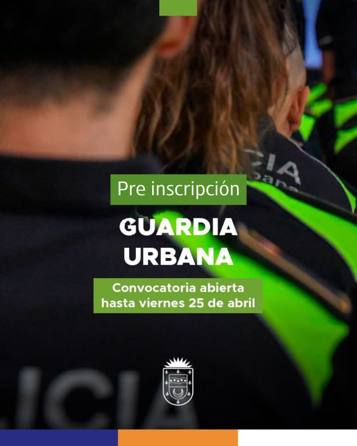 Guardia Urbana: avanza la preinscripción en Río Tercero