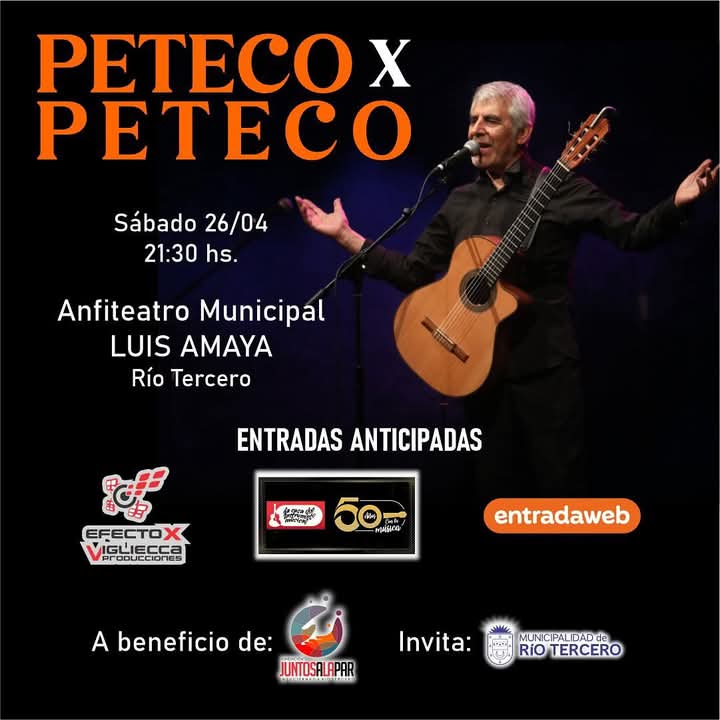 Espectáculo a Beneficio de la Luciérnaga con Peteco Carabajal