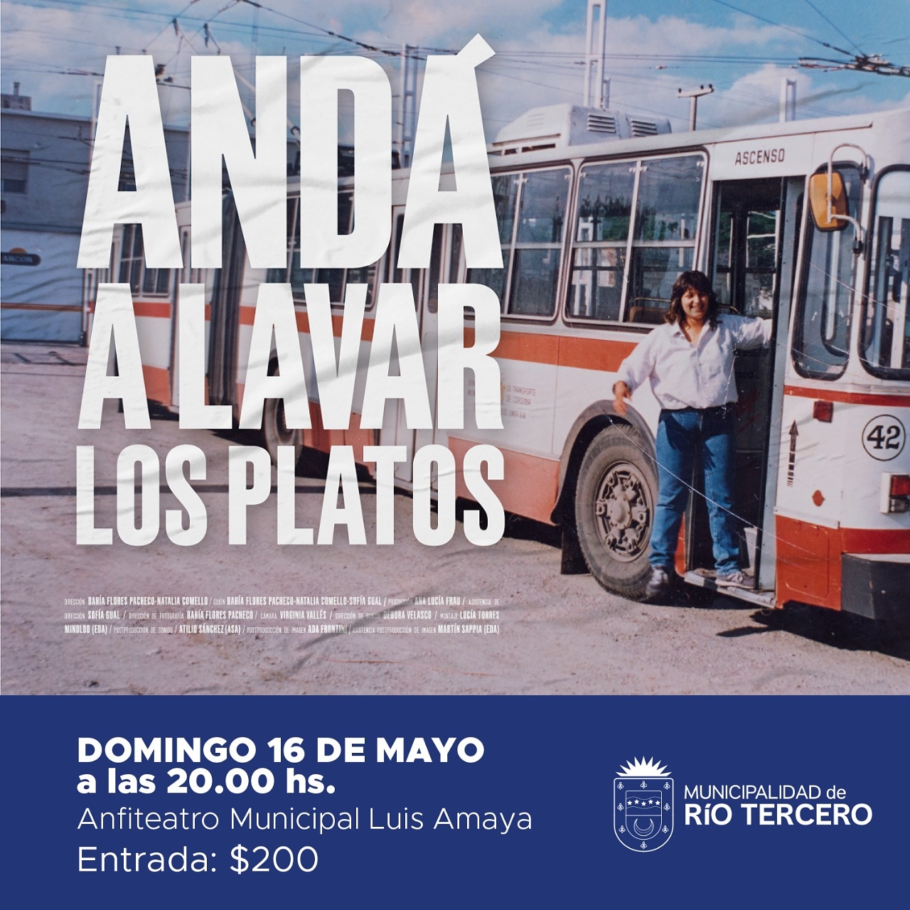 SE ESTRENA EL DOMINGO EN R&Iacute;O TERCERO LA PEL&Iacute;CULA AND&Aacute; A LAVAR LOS PLATOS