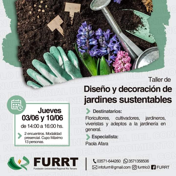 TALLER DE DISE&Ntilde;O Y DECORACI&Oacute;N DE JARDINES SUSTENTABLES EN LA FURRT 