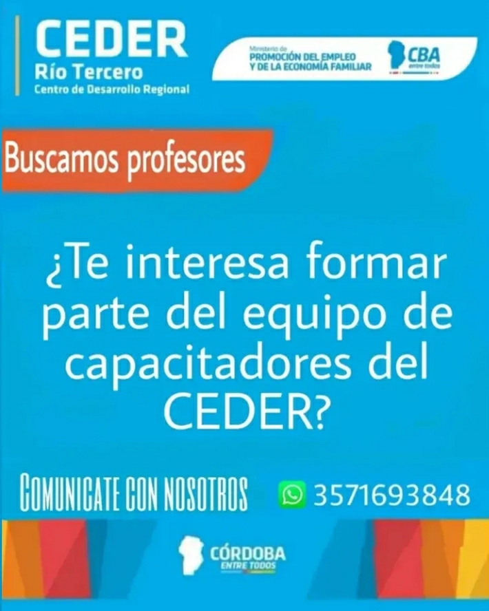 INSCRIBEN A CAPACITADORES EN EL CEDER