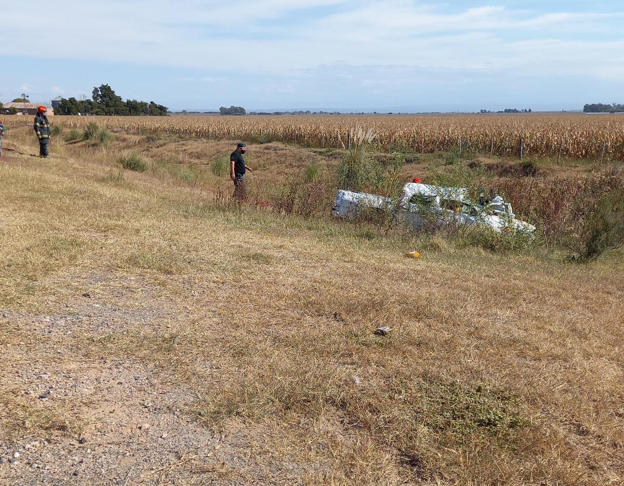 TRAS VOLCAR CON SU CAMIONETA FALLECE HOMBRE DE 53 A&Ntilde;OS