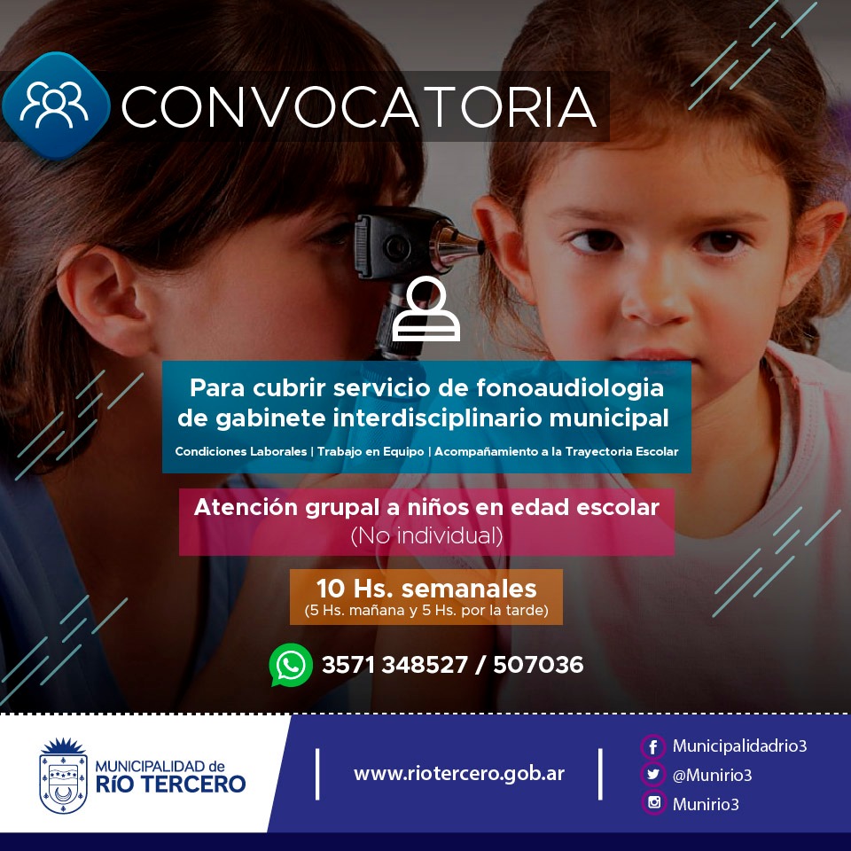NUEVA CONVOCATORIA LABORAL