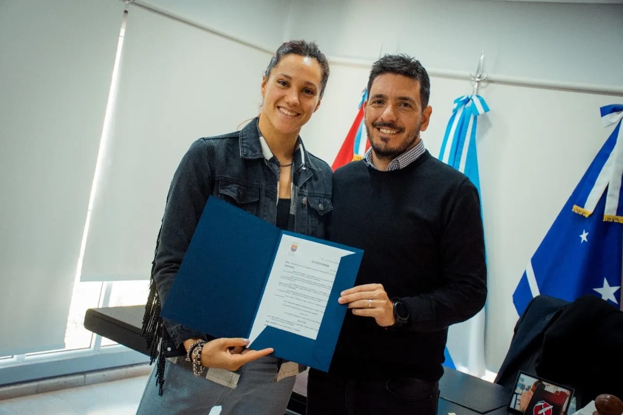 NUESTRO INTENDENTE RECIBI&Oacute; A ANDREA BERRINO