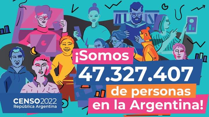  Censo 2022: Argentina tiene un total de 47.327.407 habitantes