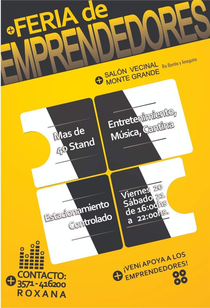 FERIA DE EMPRENDEDORES EN BARRIO MONTE GRANDE