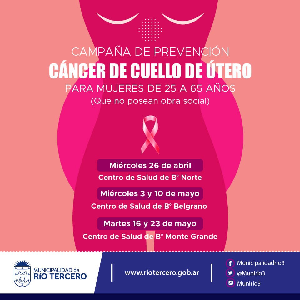 CONTIN&Uacute;A MA&Ntilde;ANA LA CAMPA&Ntilde;A DE PREVENCI&Oacute;N DE C&Aacute;NCER DE CUELLO UTERINO
