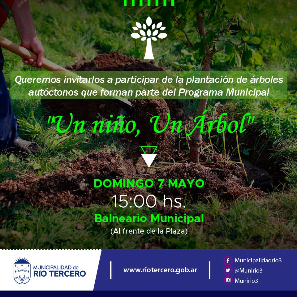 EL MUNICIPIO INVITA A UNA TARDE DE FORESTACI&Oacute;N EN EL BALNEARIO