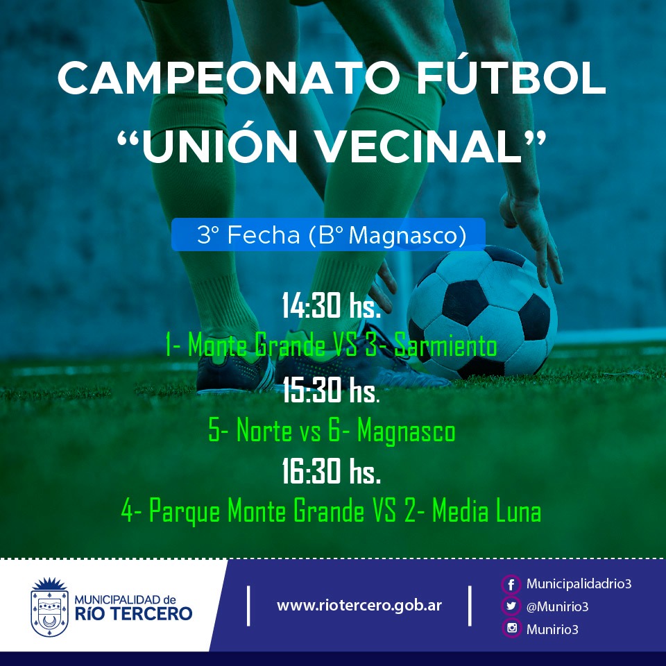 ESTE FIN DE SEMANA CONTIN&Uacute;A EL CAMPEONATO UNI&Oacute;N VECINAL
