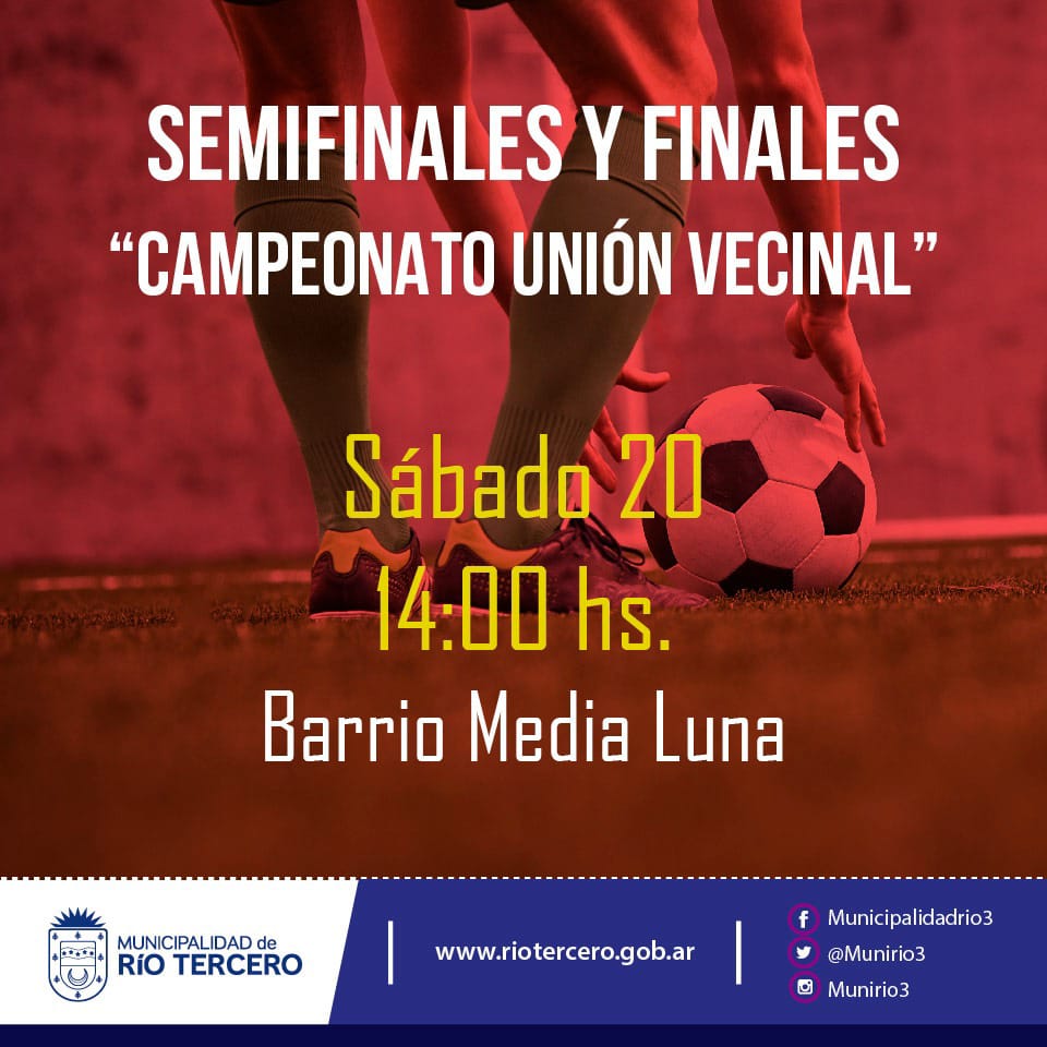 ESTE FIN DE SEMANA ES LA DEFINICI&Oacute;N DEL CAMPEONATO UNI&Oacute;N VECINAL