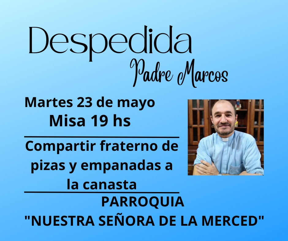 EL SACERDOTE ANDR&Eacute;S MARCOS DEJA LA IGLESIA DE LOURDES POR UNA NUEVA TAREA PASTORAL.