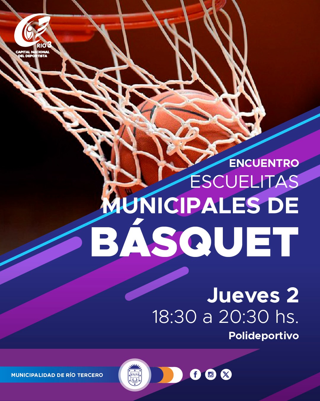 Se realizar&aacute; hoy un encuentro de las escuelitas municipales barriales de b&aacute;squet.