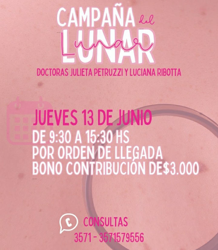 Alicia Demarchi: la gente tiene que aprovechar la campaña del lunar y controlar cualquier afección de la piel