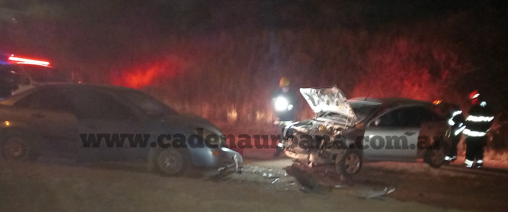 ABEL DOMINGUEZ: ACCIDENTE FRONTAL ENTRE DOS VEH&Iacute;CULOS 