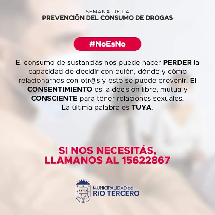 R&Iacute;O TERCERO SE SUMA A LA SEMANA PROVINCIAL DE PREVENCI&Oacute;N DE ADICCIONES