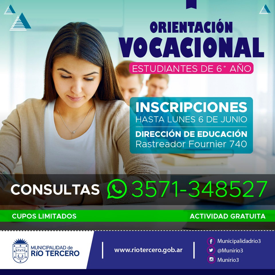 COMIENZA LA SEMANA PR&Oacute;XIMA CURSO DE ORIENTACI&Oacute;N VOCACIONAL