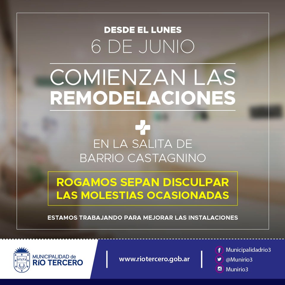 REMODEACIONES EN LA SALA ASISTENCIAL DE BARRIO CASTAGNINO 