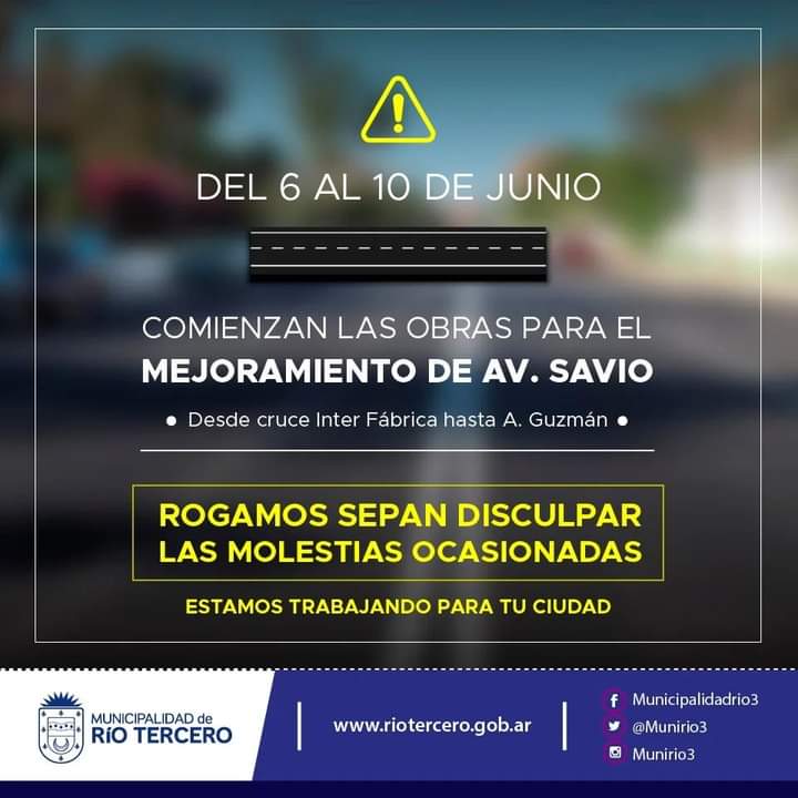 INICIAN LAS OBRAS EN AV. GRAL. SAVIO