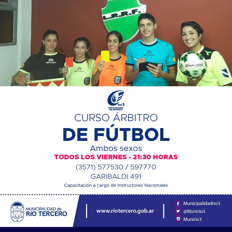 CURSO &Aacute;RBRITOS DE F&Uacute;TBOL