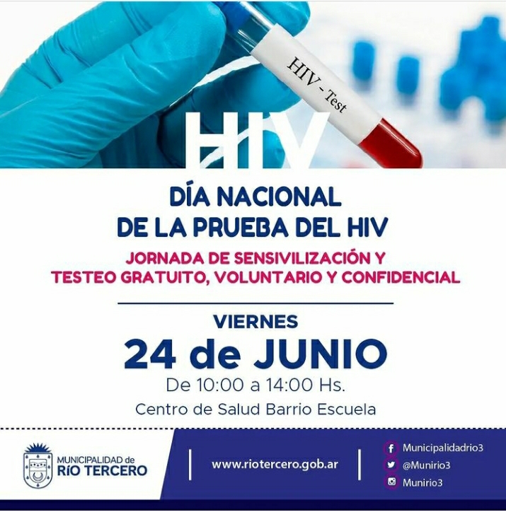 EL VIERNES REALIZAR&Aacute;N TESTEOS DE VIH EN LA SALA DE BARRIO ESCUELA