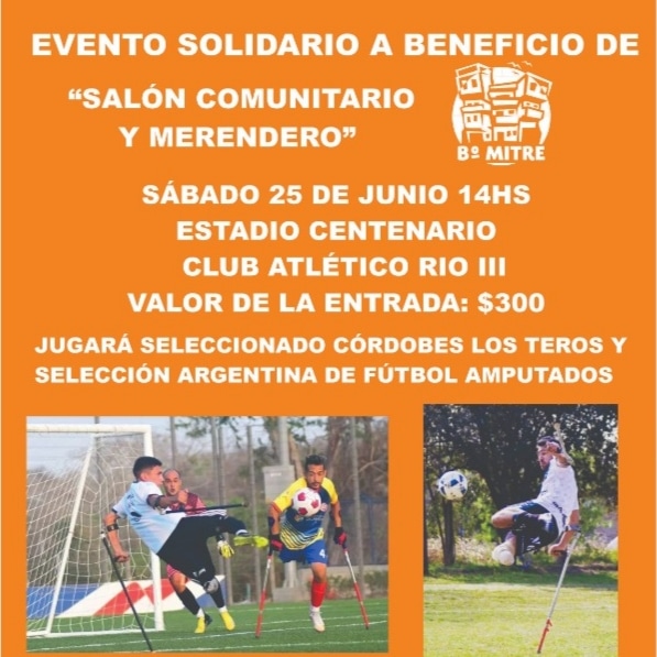 EVENTO SOLIDARIO A BENEFICIO DEL SAL&Oacute;N COMUNITARIO Y MERENDERO DE BARRIO MITRE