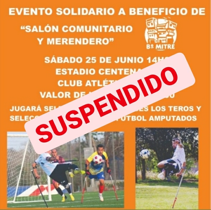 SE SUSPENDE EL EVENTO EN EL QUE PARTICIPAR&Iacute;A LA SELECCI&Oacute;N DE AMPUTADOS *LOS TEROS*
