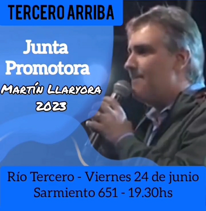PRESENTAN EL VIERNES LA JUNTA PROMOTORA DE MART&Iacute;N LLARYORA EN EL DEPARTAMENTO