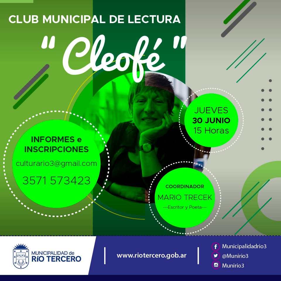 MA&Ntilde;ANA SE RE&Uacute;NE EL CLUB DE LECTORES *CLEOF&Eacute;*