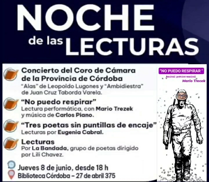 EL ESCRITOR MARIO TRECEK PARTICIPAR&Aacute; HOY DE LAS NOCHES DE LAS LECTURAS EN C&Oacute;RDOBA 