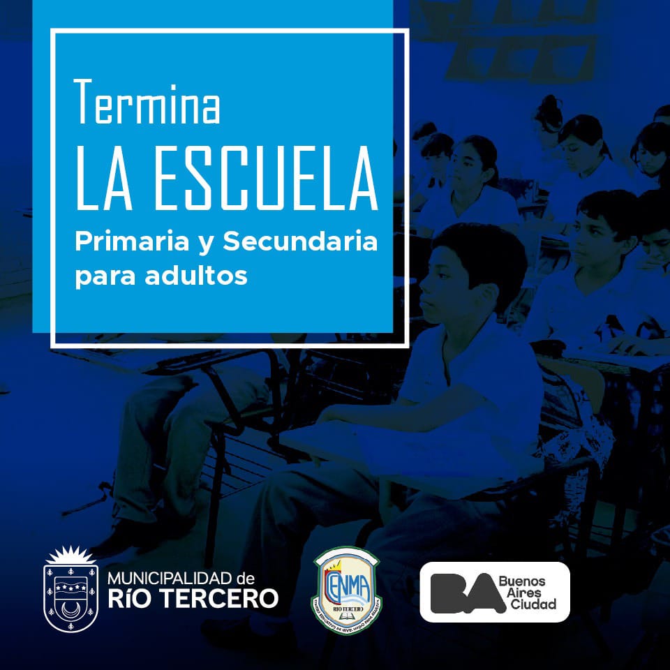 EL MUNICIPIO BRINDA DIFERENTES OFERTAS PARA COMPLETAR LA PRIMARIA Y/O SECUNDARIA